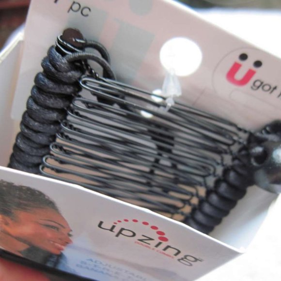 Scunci Upzing 6" Long Stretching Banana Comb Hair Updo Style Secure Hold Metal - Picture 3 of 10